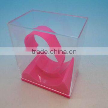 Low price clear watch plastic dislpaly box