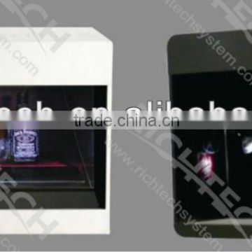 Cool 3d effect hologram jewelry showcase with variable sizes