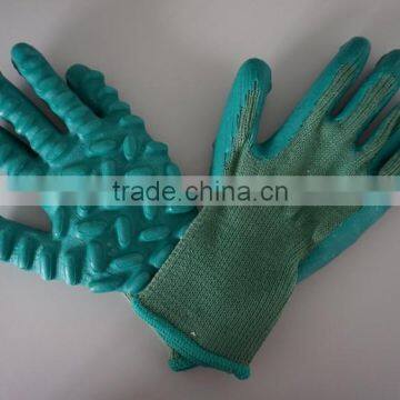 Anti-Vibration Cotton Shell With Latex Coated Safety Gloves at Construction Site photo-5