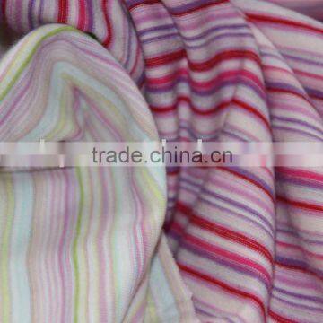 Yarn-dyed Stripe Single Jersey 100%cotton Fabric