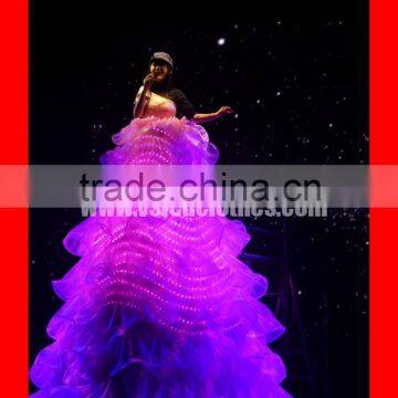 RF Remote Control Stilt Walker LED Light Dance Dresses