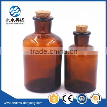 125ml/250ml amber narroe mouth aboratory glass reagent bottle