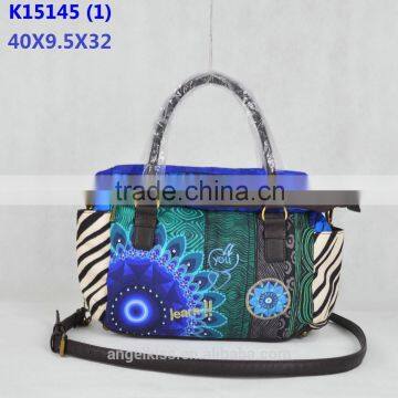 2015 new style fashion women handbag with bright colorful