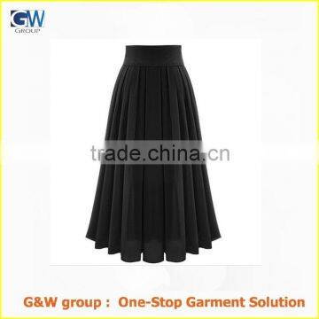 elegant new brand lady chiffon maxi skirt