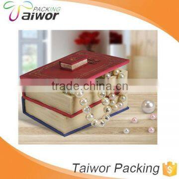 Customized Book Shape Paper Jewelry Storage Box