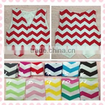 wholesale 100% cotton baby chevron vest spring waistcoat baby vest chevron vest