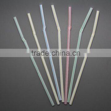 Wholesale Eco-friendly adjustable plastic thin drinking straw