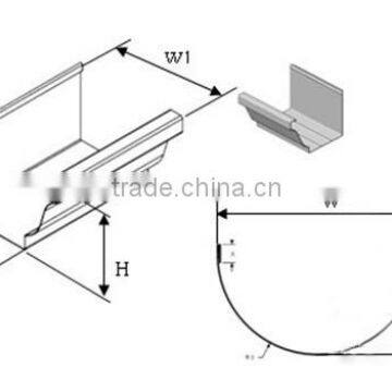 Half Round Gutter Machine For Rainwater Round Gutter Hydraulic Cutting Plc Control photo-2