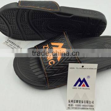 anti-skid black slippers wholesale men pu slippers good quality