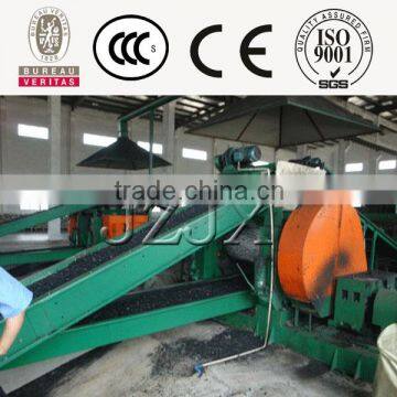 Waste recycling plant hydraulic tyre cutter