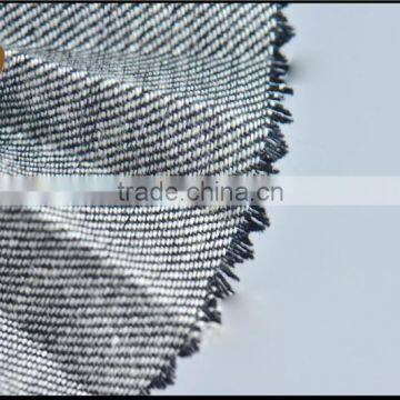 Black & White Yarn Dyed Fabric Linen Polyester Rayon Woven Twill Fabric for Pants photo-3