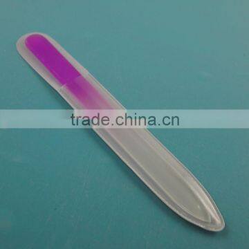 BLC-052 140mm Pvc bag packing attractive colored glass acrylic nail file