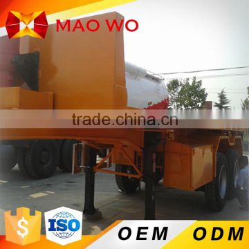 ISO9001:2008 Cartification and semi-trailer 80t 3 axles 45 cubic meters end self loading dump truck trailer sale