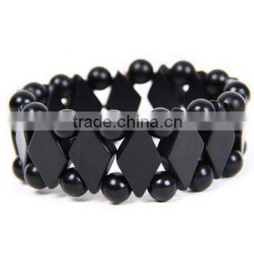 Natural black bian stone bangle