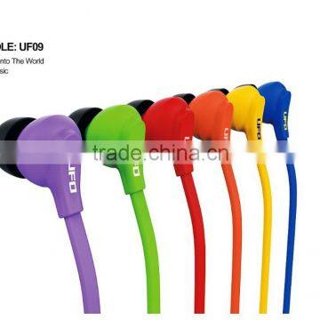 OEM soft rubber hand-free cell phone earphone with factory supply