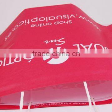 Simple Stand up Red Kraft Paper Bags With White Twisted Handle