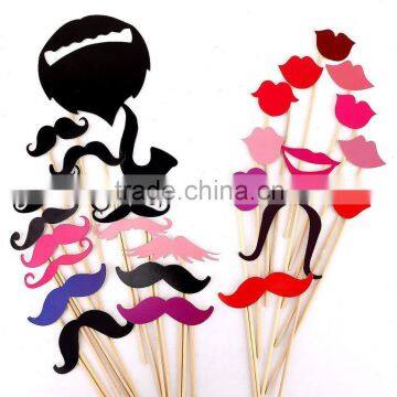 58 Pcs Photo Booth Party Wedding Props On Stick Masks Mustache Glasses Lips Tool NEW