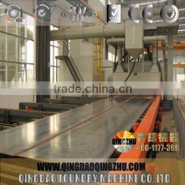 Q69 Series Steel Plate Pretreatment Line Shot Blasting Machine Including Painting And Drying System