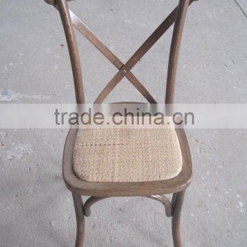 solid wood X back chair for event and hospitality