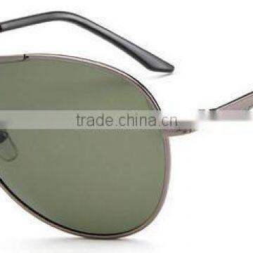 High quality classic metal frame aviator pilot driving polarized sunglasses for man eyeglass eyewear