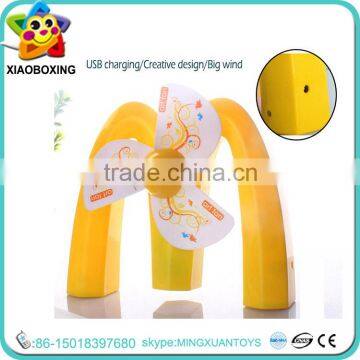 New Design M Shape Usb Mini Battery Charger Electric Table Fan Toys for Kids photo-5