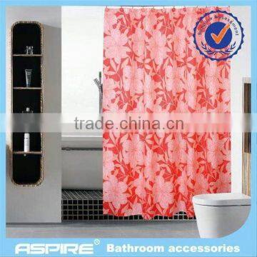 double swag shower curtain with valance