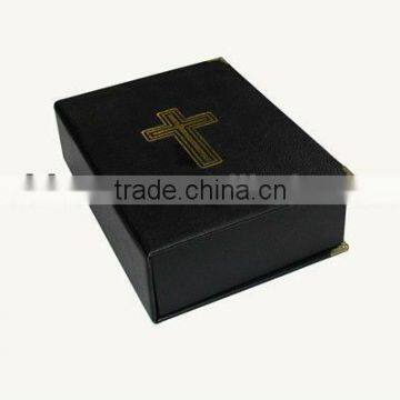 Black pu leather jewelry Box