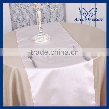 RU011A Good quality cheap weddding thick satin blush pink table runner