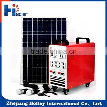 Home lighting solar generator 100W 100Ah cheapest small solar energy system