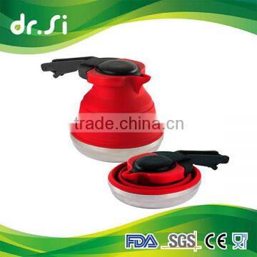 Collapsible Portable BPA Free Heat Resistant Silicone Pot For Coffee