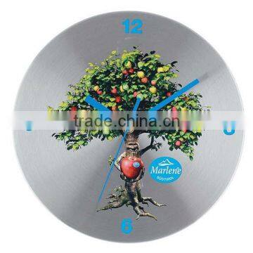 promotion metal wall clock with logo printing