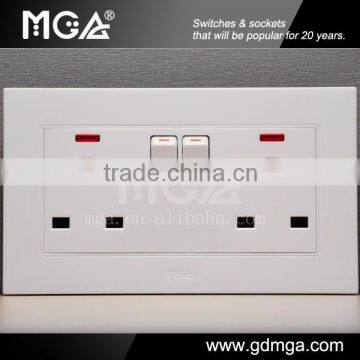 13A Double British Standard Sockets and Switches