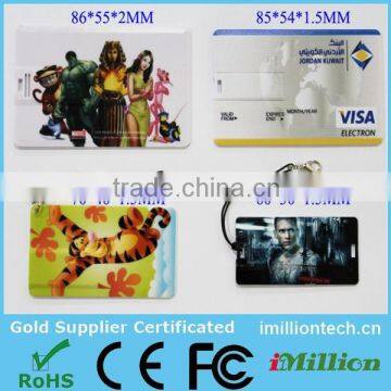OEM custom logo credit card usb , promotional gifts usb card , usb business card 1gb-16gb
