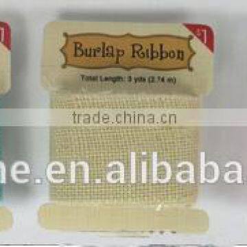 3''*3y jute mesh ribbon colored new packing(JF-025)