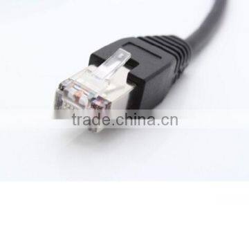 30cm RJ45 Male to Female Screw Panel Mount LAN Network Extension Cable photo-3