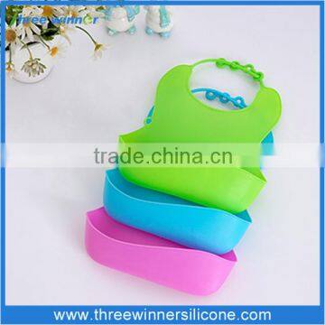 OEM colorful silicone baby bib eco friendly baby bib