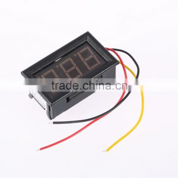 2016 new arrival Mini Digital led Display Voltmeter 4.5-30V 3 wires Vehicles Motor Voltage Panel Meter