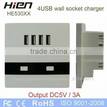 220v Extension Cord Socket Outlet USB Socket With 4 USB Port 5V3A 2 LED Indicator Suit for Hotel School Airport Railway Hospital photo-3