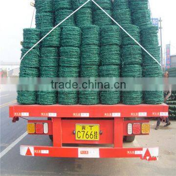 Anping Manufacture PVC coated staples barbed wire length per roll