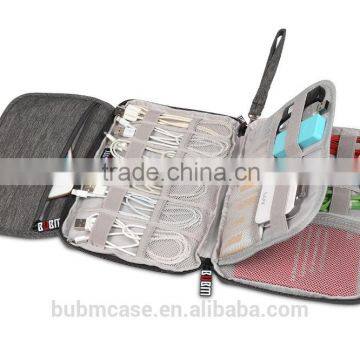 Fashion Design BUBM Nylon Grey Small Travel Digital Cable Handbag For WHOLESELE photo-4