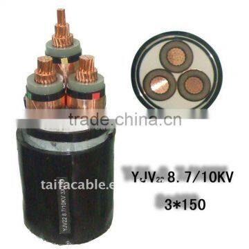 Best Selling 12/20kV copper conductor 3x240mm2 Armored Power Cable