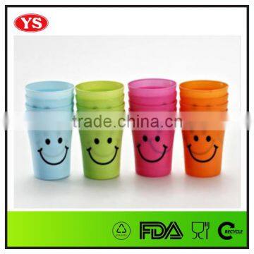 250 ML single wall plastic drink pp mug
