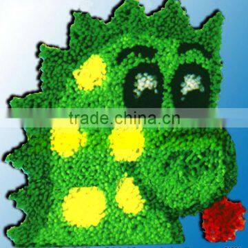 DIY green dinosaur latch hook kit craft kit