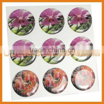 Dongguan factory produced epoxy domed button sticker