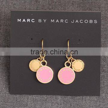 2016 Best Selling Two Round Coin Shape Gold Jhumka Earrings photo-2