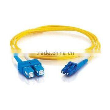 8m LC-SC 9/125 OS1 Duplex Singlemode Fiber Optic Cable (Plenum-Rated)