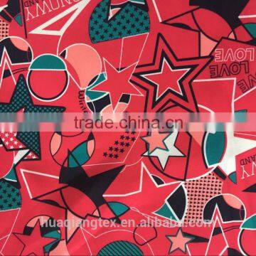Star Circle Print Polyester Taslon Fabric for Jacket Board Short photo-2