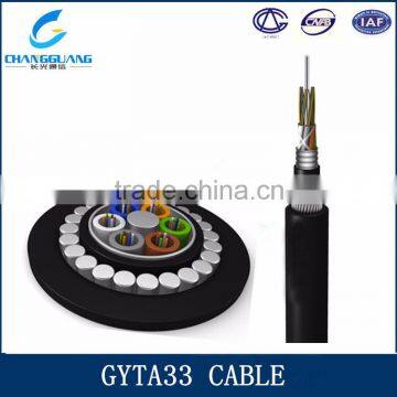 Cable Manufacturer GYTA53 33 Stranded Cable Loose Tube underground armored Optical Fiber Cable