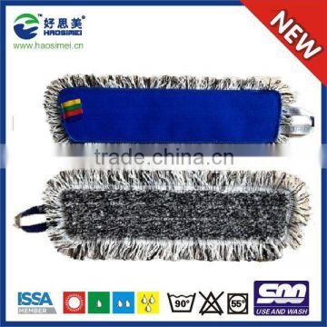 four color hook and loop fastener loop mop pad