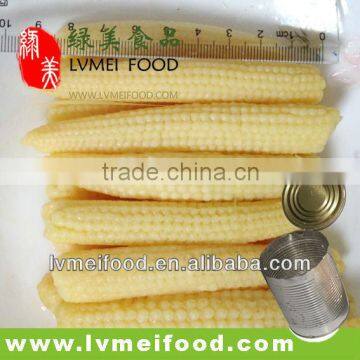 Lvmei Food canned baby corn spears